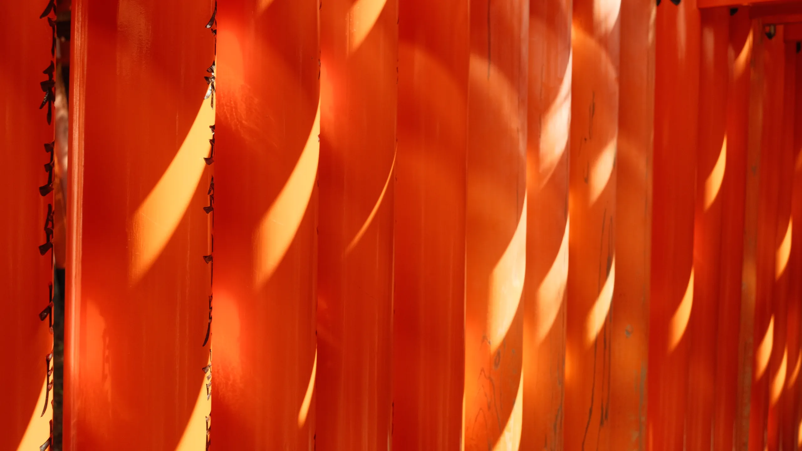 fushimi inari taisha a wall out of the red gates.b3c80897