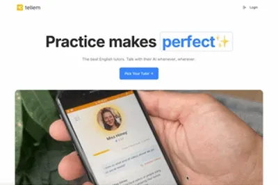 A gif animation of the tellem language learning webapp